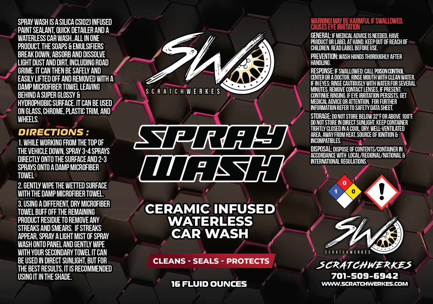 Spray Wash – Ceramic Infused Waterless Car Wash